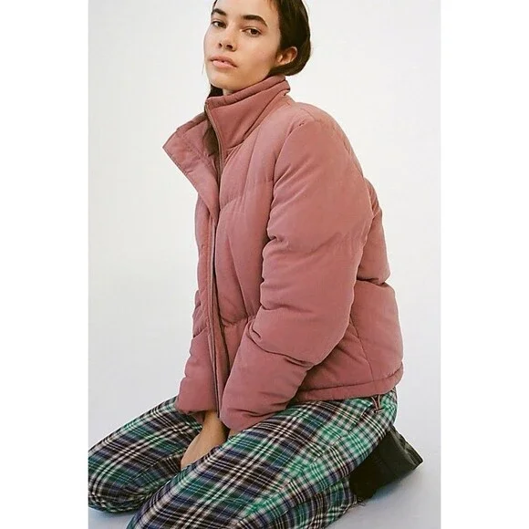Native Youth Avery Puffer Jacket Coat Mauve Dusty Rose Women’s M - Picture 1 of 12